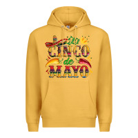 Mustard cinco de mayo with pepper and sombrero Premium Hoodie - Artiststas