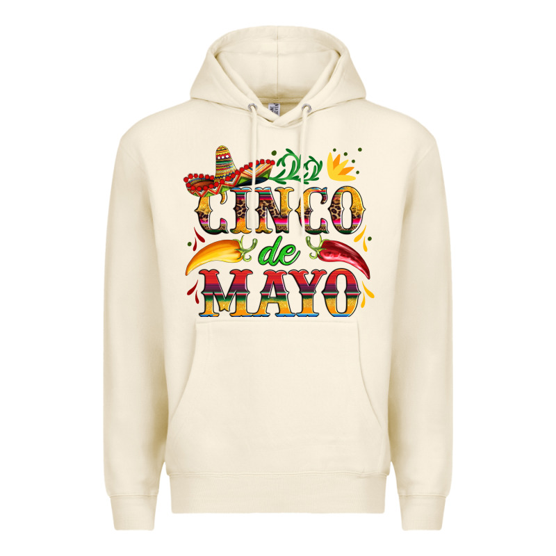 Cinco De Mayo With Pepper And Sombrero Premium Hoodie by Artiststas | Teevron
