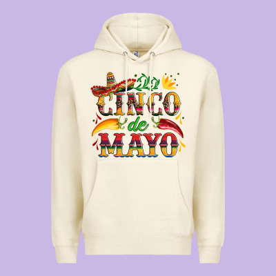Cinco De Mayo With Pepper And Sombrero Premium Hoodie Designed By Artiststas