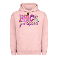 Pigment Salmon black princess black girl Urban Hoodie - NancyCooperArtShop