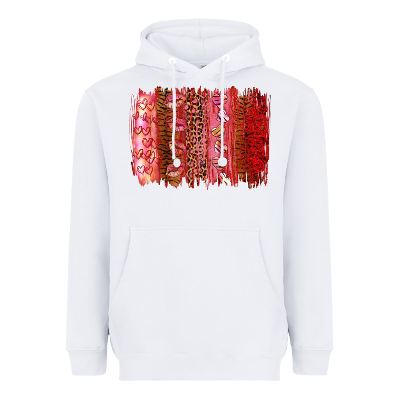 Valentine's Day Brushstroke Heavyweight Hoodie by RanaPortraitStore | Teevron