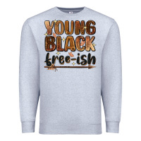 Heather Grey Young black free-ish Premium Sweatshirt - Zillion Design Studio