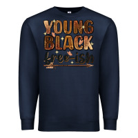 Navy Young black free-ish Premium Sweatshirt - Zillion Design Studio
