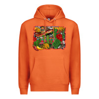 Carrot mexican cacti background Premium Hoodie - Artiststas