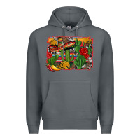 Rock mexican cacti background Premium Hoodie - Artiststas