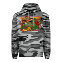 Slate Camo mexican cacti background Premium Hoodie - Artiststas
