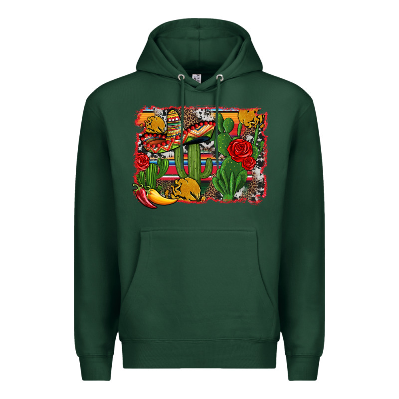 Mexican Cacti Background Premium Hoodie by Artiststas | Teevron