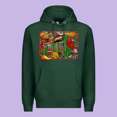Mexican Cacti Background Premium Hoodie Designed By Artiststas