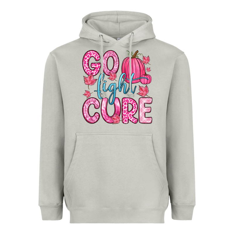 Go Fight Cure Heavyweight Hoodie by Zillion Design Studio | Teevron