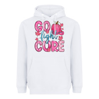 White go fight cure Heavyweight Hoodie - Zillion Design Studio