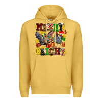 Antique Gold chicken merry and bright Premium Hoodie - AdoDesignShop