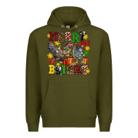 Army Green chicken merry and bright Premium Hoodie - AdoDesignShop