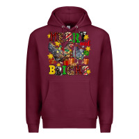 Burgundy chicken merry and bright Premium Hoodie - AdoDesignShop