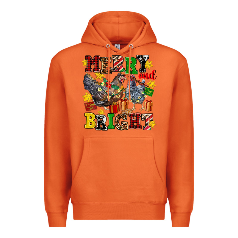 Chicken Merry And Bright Premium Hoodie by AdoDesignShop | Teevron