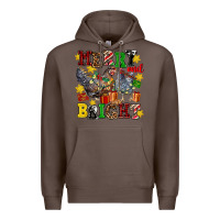 Coffee chicken merry and bright Premium Hoodie - AdoDesignShop