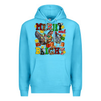 Ocean Blue chicken merry and bright Premium Hoodie - AdoDesignShop