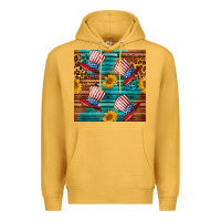 Mustard celebrity hat with leopard Premium Hoodie - BundleAndBundleShop