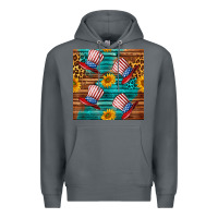 Rock celebrity hat with leopard Premium Hoodie - BundleAndBundleShop