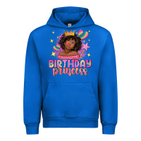 Cobalt birthday princess with afro girl Urban Hoodie - NancyCooperArtShop