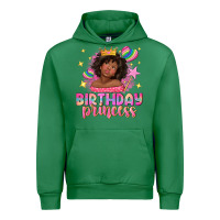 Emerald birthday princess with afro girl Urban Hoodie - NancyCooperArtShop