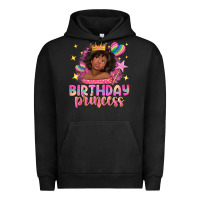 Pigment Black birthday princess with afro girl Urban Hoodie - NancyCooperArtShop