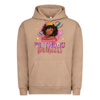Pigment Burro birthday princess with afro girl Urban Hoodie - NancyCooperArtShop