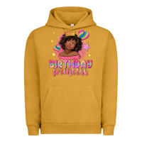 Pigment Peanut Butter birthday princess with afro girl Urban Hoodie - NancyCooperArtShop