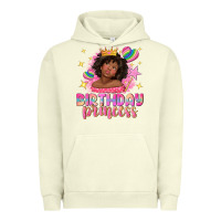 Pigment Pistachio birthday princess with afro girl Urban Hoodie - NancyCooperArtShop