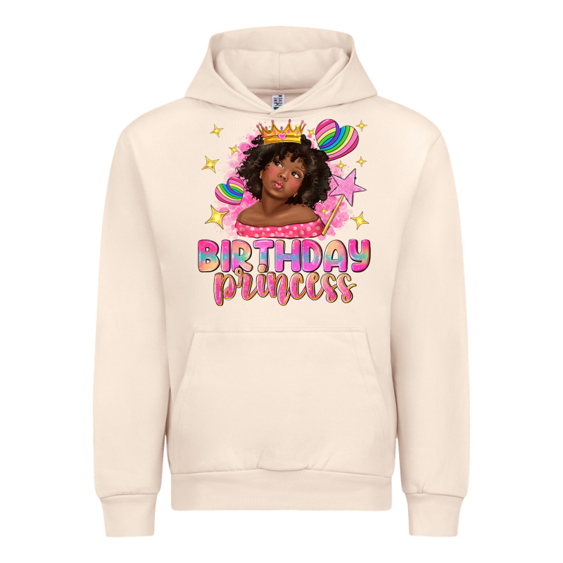 Birthday Princess With Afro Girl Urban Hoodie by NancyCooperArtShop | Teevron