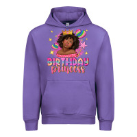 Tulip birthday princess with afro girl Urban Hoodie - NancyCooperArtShop