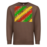 Chestnut African colors leopard Premium Sweatshirt - Zillion Design Studio