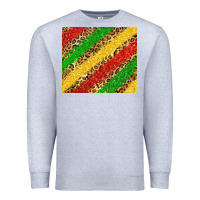 Heather Grey African colors leopard Premium Sweatshirt - Zillion Design Studio