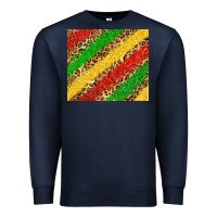 Navy African colors leopard Premium Sweatshirt - Zillion Design Studio