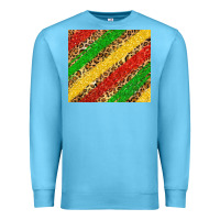 Ocean Blue African colors leopard Premium Sweatshirt - Zillion Design Studio