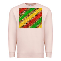 Pale Pink African colors leopard Premium Sweatshirt - Zillion Design Studio