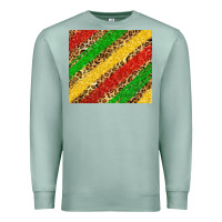Seafoam African colors leopard Premium Sweatshirt - Zillion Design Studio