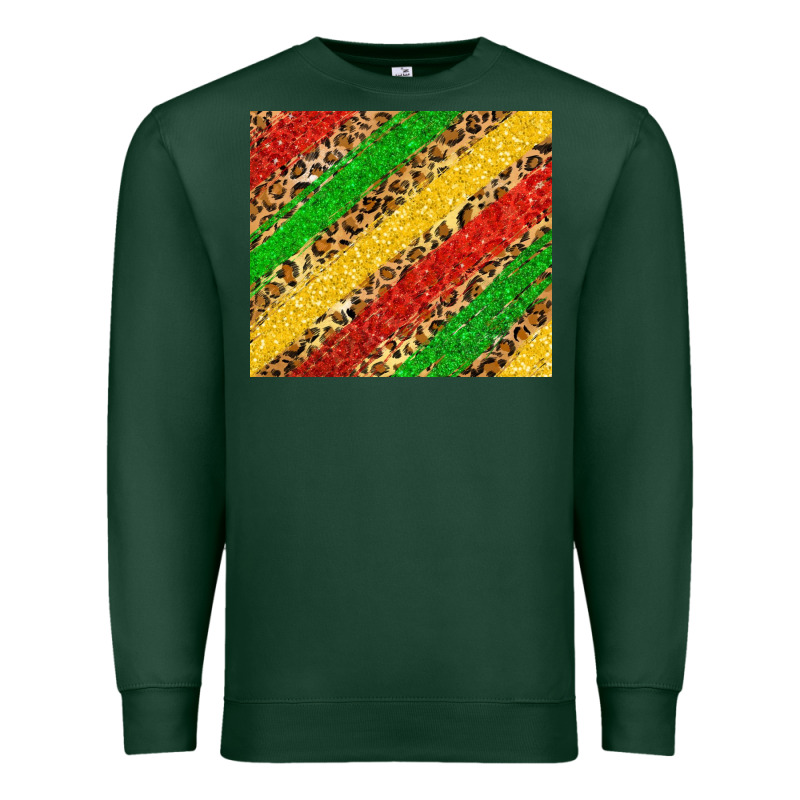 African Colors Leopard Premium Sweatshirt by Zillion Design Studio | Teevron