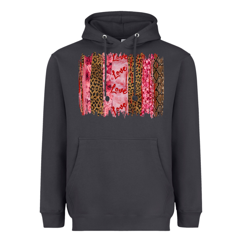 Valentine's Day Love Brushstrokes Heavyweight Hoodie by RanaPortraitStore | Teevron