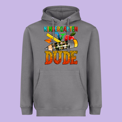 Kindergarten Dude Heavyweight Hoodie Designed By Texasbilliewilder
