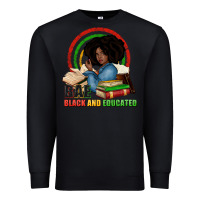 Black Bae black and educated Premium Sweatshirt - Zillion Design Studio