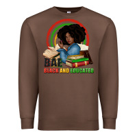 Chestnut Bae black and educated Premium Sweatshirt - Zillion Design Studio