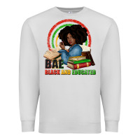 Dove Grey Bae black and educated Premium Sweatshirt - Zillion Design Studio
