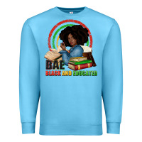 Ocean Blue Bae black and educated Premium Sweatshirt - Zillion Design Studio
