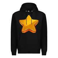 Black 3d golden stars Premium Hoodie - AdoDesignShop