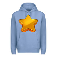 Colony Blue 3d golden stars Premium Hoodie - AdoDesignShop