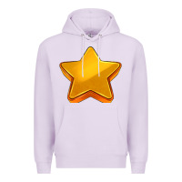 Lilac 3d golden stars Premium Hoodie - AdoDesignShop