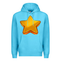 Ocean Blue 3d golden stars Premium Hoodie - AdoDesignShop