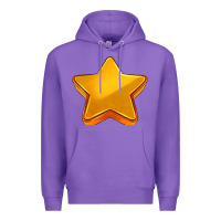 Purple 3d golden stars Premium Hoodie - AdoDesignShop