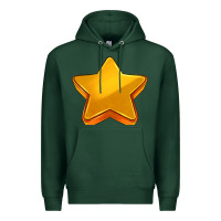 Sports Green 3d golden stars Premium Hoodie - AdoDesignShop