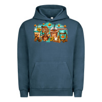 Pigment Midnight Navy thanksgiving coffee Urban Hoodie - Jasminsmagicworld